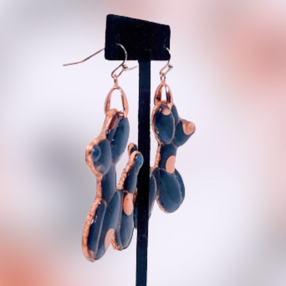 ⭐️Host Pick!⭐️🆕MBM Navy & Copper Balloon Animal Puppies. Artist Made NWT - Picture 6 of 11